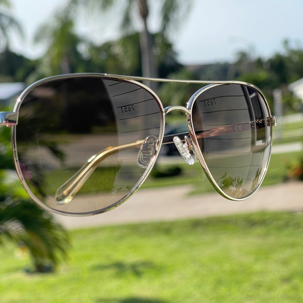 ♠️KATE SPADE NEW YORK Emmaline Sunglasses 58-14-140 Silver - Picture 5 of 12